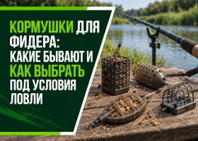 Кормушки для фидера: какие бывают и как выбрать под условия ловли
