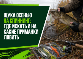 Щука осенью на спиннинг: где искать и на какие приманки ловить
