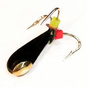 Фото чертик с верт. отверстием, с коронкой, 1,5 мм, серебро (15 шт)