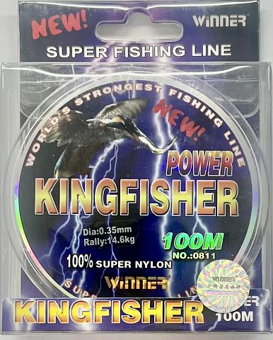 Фото power kingfisher  winner d-0,28 мм, l-100 м, цвет светло-коричневый (10 шт)