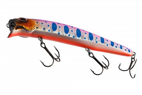 Фото воблер kyoda mega minnow-125f, длина 125 мм, вес 21,0  гр, цвет p1951, заглубление 0 - 0,8 м.