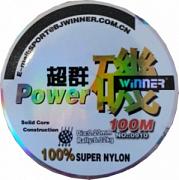 Фото powwer winner d-0,25 мм, l-100 м,  разрывная нагрузка 9,20 кг (10 шт)