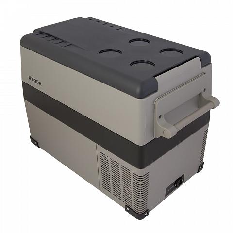 Фото автохолодильник kyoda cf45h, двухкамерный, объем 45 л, вес 12,9 кг