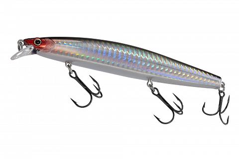 Фото воблер kyoda spotlight minnow-125f, длина 12,5 см, вес 22 гр, цвет p126-1, заглубление 0,5-0,8 м.