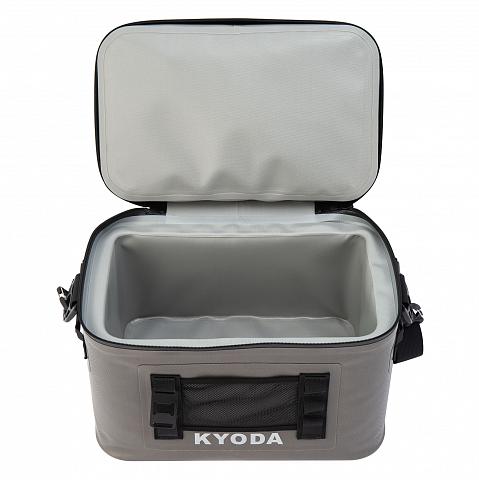 Фото tермобокс kyoda, жесткий каркас 15 л, цвет серый, sc15