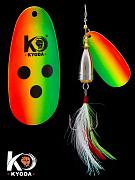 Фото блесна kyoda brass в индивидуальной упаковке, вращающаяся, размер 2, вес 6,0 гр, цвет 460