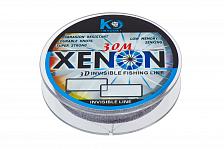 Фото леска kyoda xenon 3d, d - 0,148 мм, длина 30 м, разрывная нагрузка 2,25 кг (10 шт/упак)