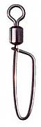 Фото вертлюг с карабином swing coastlock snap, цвет black nikel, размер 6 (100шт.)