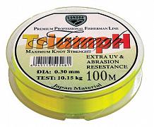 Фото triumph d-0,16 мм, l-100 м,  разрывная нагрузка 3,05 кг, fluo (10 шт)
