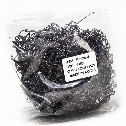 Фото крючок джиговый kumho kj-2434, №2/0 bn (1000 шт./упак.)