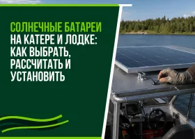 Солнечные батареи на катере и лодке