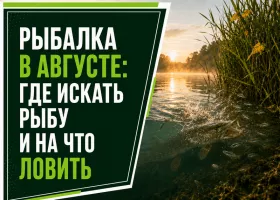 Рыбалка в августе: где искать рыбу и на что ловить